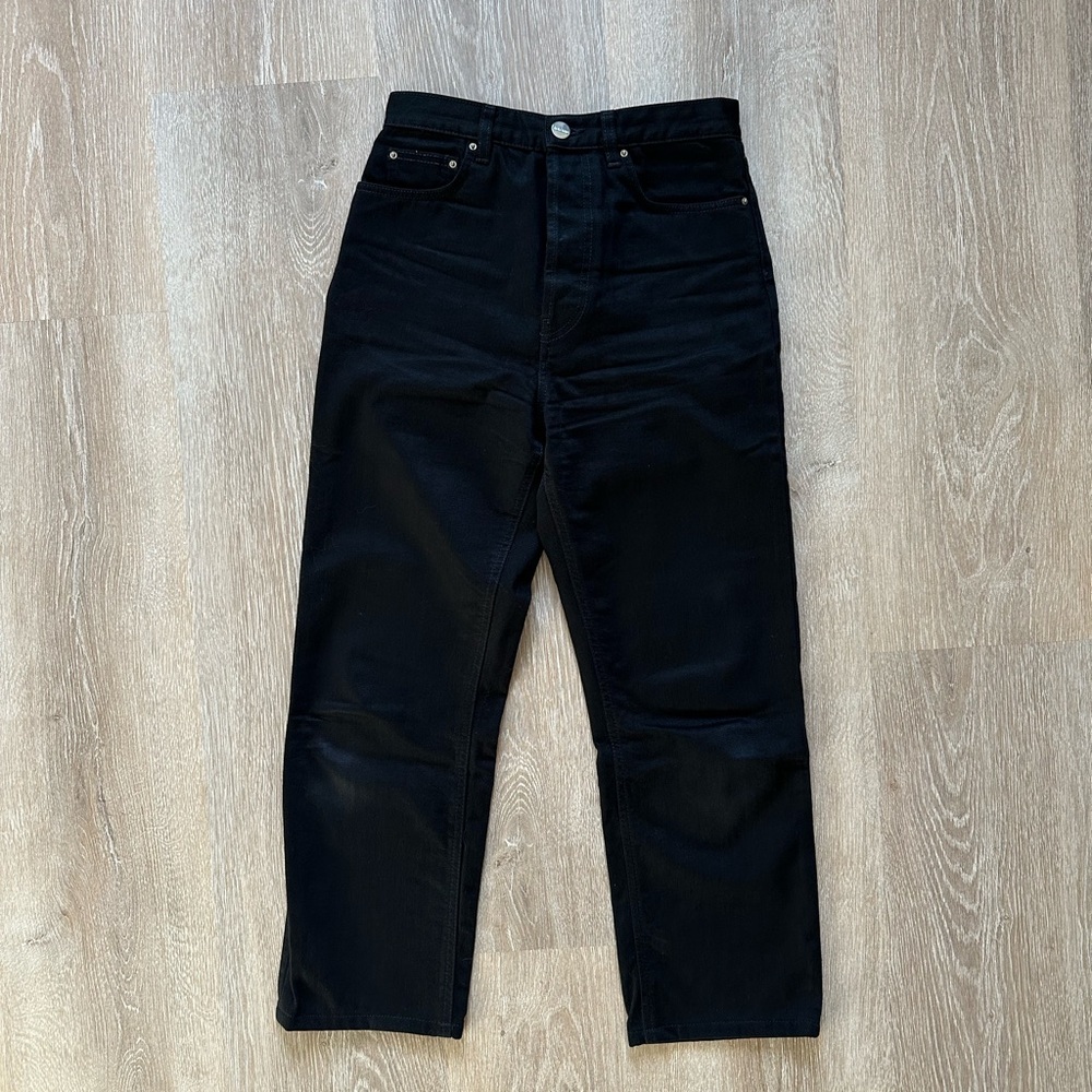 Toteme Black Straight Leg Jeans